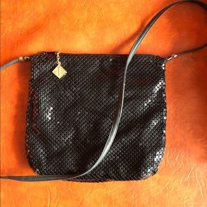 Vintage Whiting & Davis Black Mesh Evening Bag